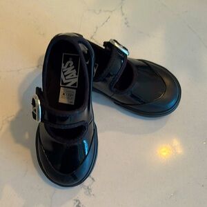 Black patent toddler Maryjane Vans